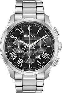 Relógio Bulova Prata | Classic | Cronógrafo | 96B288