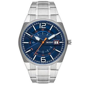 Relógio Masculino Orient Prata/Azul MBSS1441 D2SX