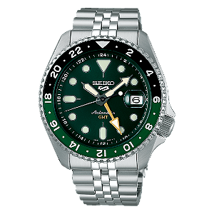 Relógio Seiko 5 Sports GMT Automático SSK035B1 Verde