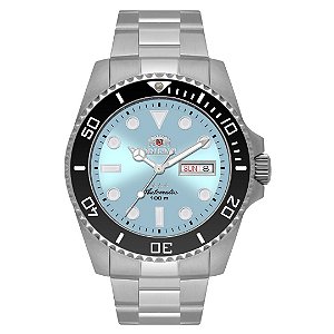 Relógio Orient Automático 3 Estrelas Submariner NH3SS010 A1SX Azul Celeste