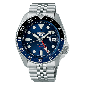 Relógio Seiko 5 Sports GMT Batman Automático SSK003B1