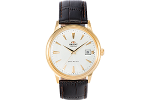 Relógio Orient Bambino Versão 1 Automático Dourado FAC00002W0