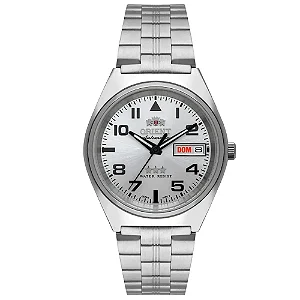 Relógio Orient 3 Estrelas Automático Prata 469SS083NH S2SX