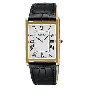 Relógio SEIKO Clássico Safira SWR104B1 Tank