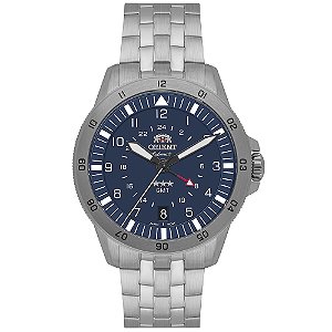 Relógio Orient 3 Estrelas Sport Air GMT Automático Azul NH3SS018 D2SX