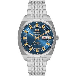 Relógio Orient 3 Estrelas Heritage Automático Azul YN6SS018 D1SX