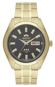 Relógio Orient 3 Estrelas Automático Dourado 469GP076NH G1KX