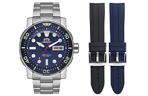 Relógio ORIENT Poseidon Automático Diver F49SS014 D1SX Azul