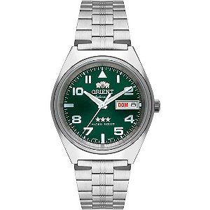 Relógio Orient 3 Estrelas Automático Verde 469SS083NH E2SX