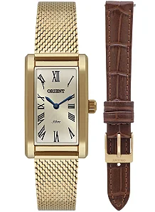 Relógio Orient Tank Feminino Dourado LGSS0077 C3KX