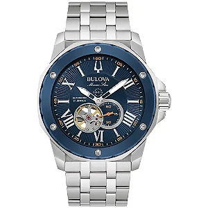 Relógio Bulova Marine Star Automático Azul 98A302