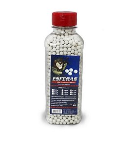 Esferas Plásticas BBs Airsoft Leão 0.25g Branca 2.800un