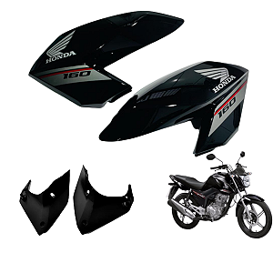 Asa Tanque Cg Fan 160 Preta 2016 + Complementos (PAR)