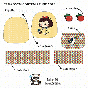 Sintético Dollaro - PAINEL 10 BRANCA DE NEVE (MODELAGEM BAG)