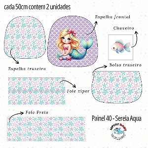 Sintético Dollaro - PAINEL 40 - SEREIA AQUA (BAG)