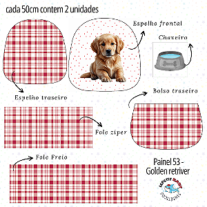 Sintético Dollaro - PAINEL 53 - GOLDEN RETRIVER ( (BAG)
