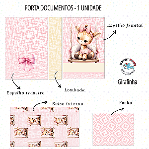 Sintético Dollaro - PAINEL PORTA DOCUMENTOS - GIRAFINHA
