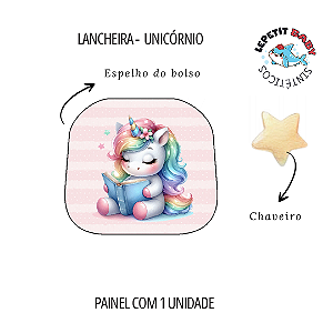 Sintético Dollaro - BOLSO LANCHEIRA - UNICÓRNIO (VOLTA AULAS 2025)