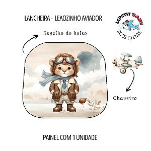 Sintético Dollaro - BOLSO LANCHEIRA - LEAOZINHO AVIADOR (VOLTA AULAS 2025)
