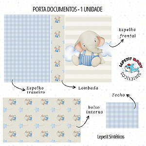 Sintético Dollaro - PAINEL PORTA DOCUMENTOS - ELEFANTINHO CUTE