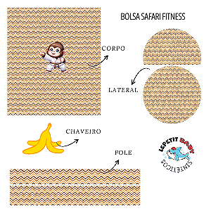 Sintético Dollaro - PAINEL BOLSA ESPORTE - MACACO LUTAS