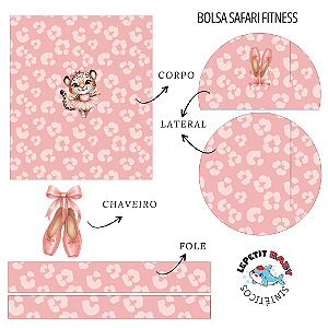 Sintético Dollaro - PAINEL BOLSA ESPORTE - ONÇA BALLET