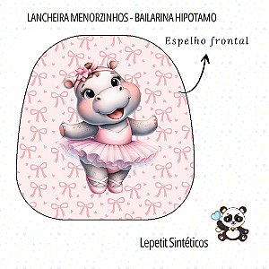 Sintético Dollaro - PAINEL LANCHEIRA MENORZINHO - HIPOPOTAMO BAILARINA