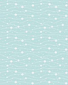 Sintetico Dollaro - FLOWERS - CORDÃO DE MARGARIDAS (FUNDO VERDE AGUA)