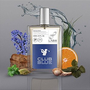 Perfume Masculino Lab 8 Club Blue 100 ml Parfum 26% Essência LAB8