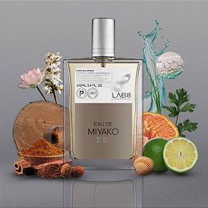 Perfume Masculino Lab 8 Eau de Miyako 100 ml Parfum 26% Essência LAB8