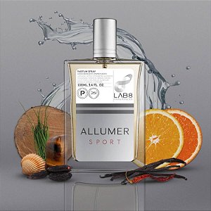 Perfume Masculino Lab 8 Allumer Sport 100 ml Parfum 26% Essência LAB8