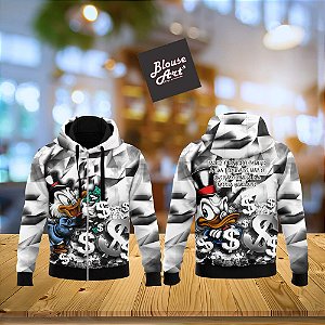 Blusa Agasalho Moletom Canguru Ziper Tio Patinhas Humildade Qb22