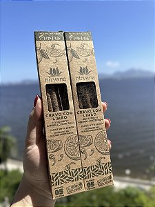 Incenso Natural Cravo com Limão - Nirvana Premium