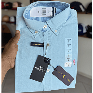 CAMISA POLO RALPH LAUREN MANGA LONGA AZUL