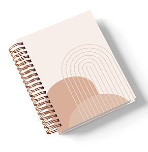 Agenda Abstrata Bege (Personalize com o nome)