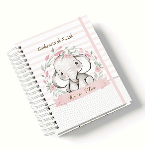 Caderneta de Saúde Elefantinha (Personalize com o nome)
