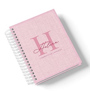 Caderneta de Saúde Rosa Clean (Personalize com o nome)