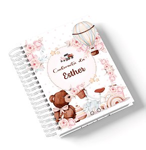 Caderneta de Saúde Ursinho Brinquedo(Personalize com o nome)