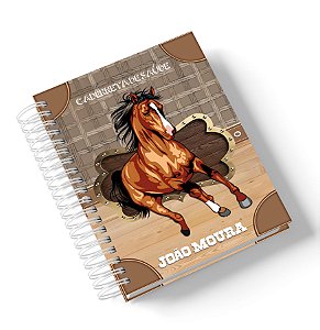 Caderneta de saúde Cavalo (Personalize com o nome)