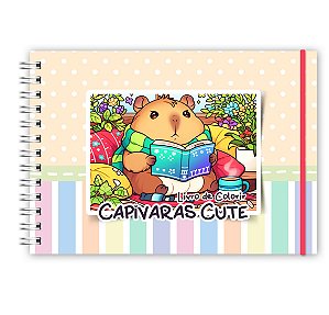 Livro de Colorir Capivara Cute (Personalize com o nome)