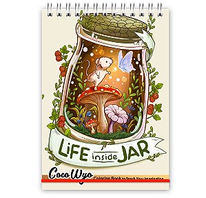 Livro de Colorir Life Inside Jar (Personalize com nome)