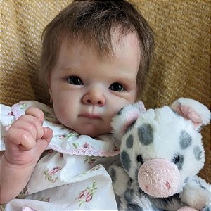 Bebê Reborn Shopia feitas à mão, 50 cm de tecido linda boneca