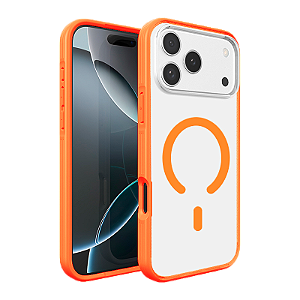 Capa Brave MagSafe iPhone 17 Pro | 17 Pro Max Laranja OBLI*