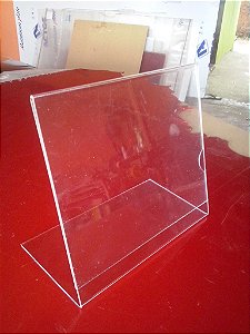 KIT 10 PEÇAS display de mesa em L 10x15 2mm