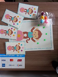 Atividade - Macaquinho com Bolinhas Coloridas