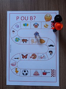 🎲 Jogo Educativo: P ou B? 🎲