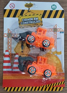 Carros cidade em construção