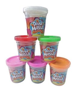 🌈 Massa de Modelar Diver Massa - 3 Cores em 1! 🌈