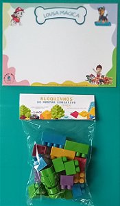 🧩 Kit Educativo: Lousa Mágica + Bloquinhos de Montar! 🧩