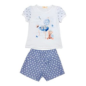 Conjunto Infantil Menina Ursinho